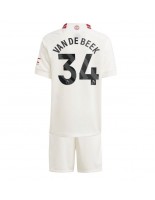 Manchester United Donny van de Beek #34 Alternativní dres pro děti 2023-24 Krátký Rukáv (+ trenýrky)